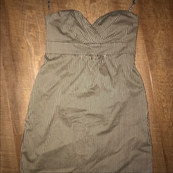NWOT Volcom Striped Strapless Dress Sz S - Picture 4 of 7